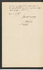 k.k. naturhistorisches Hofmuseum, Intendanzakten 1885-1896 (Hauer), Aktenzahl Z.64.a/1889, Seite 2